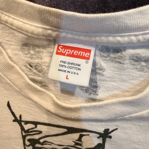 Supreme 2017 Men’s White Graffiti Style Graphic Dream Tee Shirt - Picture 5 of 5